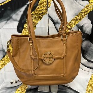 Tory Burch Brown Leather Shoulder Bag